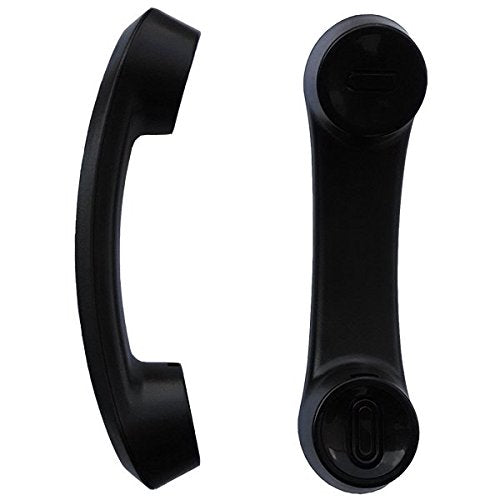 The VoIP Lounge Replacement Handset Receiver with Curly Cord Black for Avaya IP Office 1400 and 1600 Series Phone 1403 1408 1416 1603 1608 1616