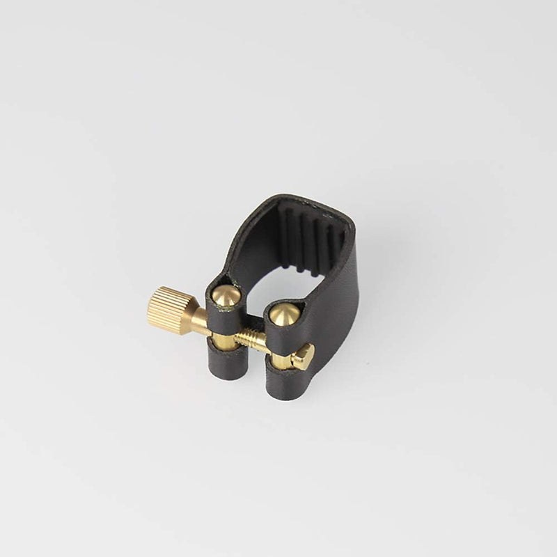 Rochix Leather Ligature and Plastic Cap for Soprano Saxophone Sax soprano sax leather ligature