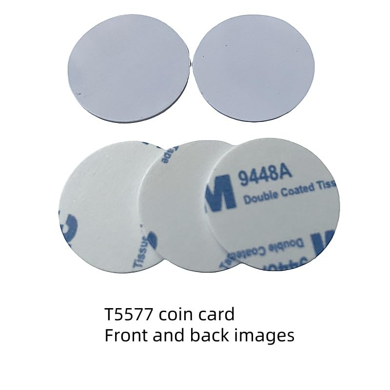 Waterproof RFID 125khz T5577 Chip Rewritable Write-able ID Coin Card (5) 5