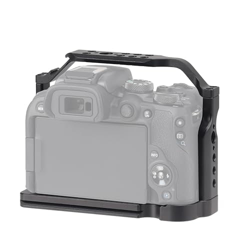 Camera Cage for Canon EOS R10, Built-in NATO Rail
