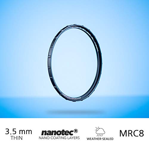 43mm X2 UV Filter for Camera Lenses - UV Protection Photography Filter with Lens Cloth - MRC8, Nanotec Coatings, Ultra-Slim, Traction Frame, Weather-Sealed by Breakthrough Photography 43mm