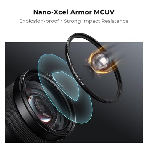 K&F CONCEPT 58mm Explosive-Proof UV Lens Protection Filter 28 Multi-Coated