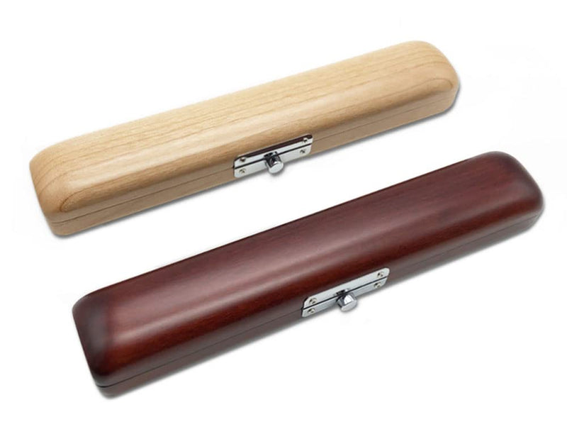 Flute Head Joint Case Mouthpiece Headjoint Storage Box Flute Instrument Accessories (Mahogony)