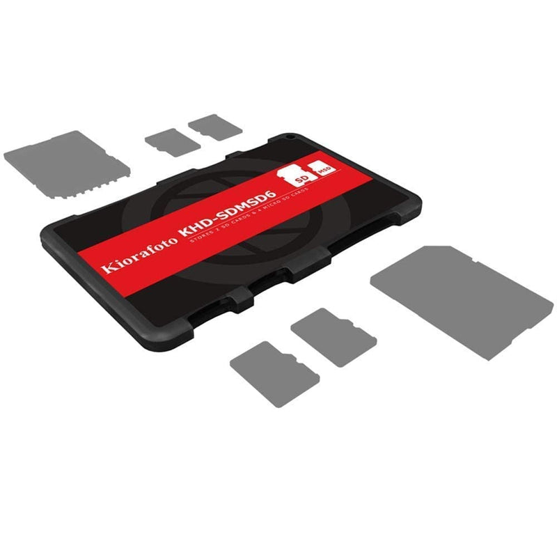Kiorafoto Memory Card Case Holder Tough & Slim Bundle : Tough Case for 12 SD + 12 MicroSD TF , Slim Holder for 2 SD + 4 MicroSD TF
