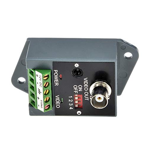 Long Distance Active Video Balun 1 Channel Utp Video Transceiver for CCTV Compatible with All Ahd/Cvi/Tvi/Cvbs Effective Distance 1800M