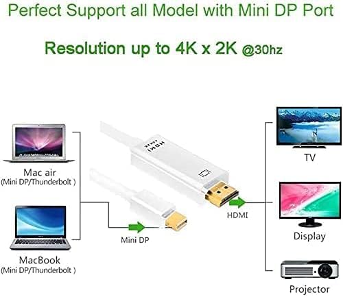 MacBook Air 11" (2010) Cable, BoxWave [Mini DisplayPort to HDMI Cable] 70" Display Port to HDMI Cable for Apple MacBook Air 11" (2010)