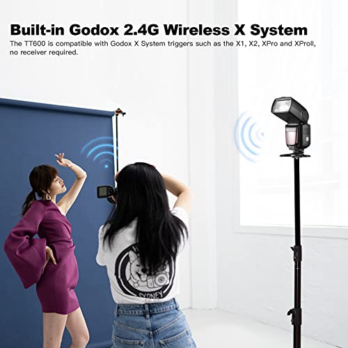 Godox TT600 GN60 2.4G 1/8000s Camera Flash Speedlite