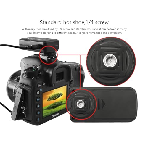 Camera Wireless Shutter Release Remote Control for Canon EOS R5 C, R3, R6, 5D, For Fujifilm GFX 50S II, for Olympus E-M1 Mark III, E-M5 III;Replaces Canon TC-80N3, RS-60E3, Fuji RR-100, Olympus RM-CB2