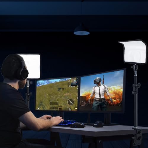 Fomito Foldable Flexible LED Video Light Panel, Dimmable On-Camera Soft Lighting,5600K CRI95, Splash-Proof for Studio Photography, Video Recording, Live Streaming, RX-8Ts Kit 5600K