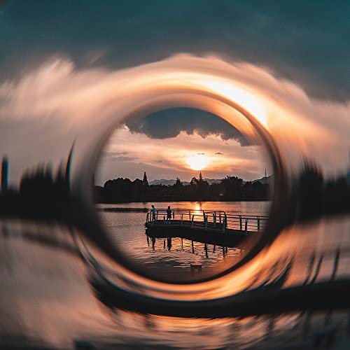 77mm Handheld Whirlpool Glass Prism SLR Photography Accessories Special Effects Handheld Filters, Camera Phones are Applicable 77mm Handheld Whirlpool