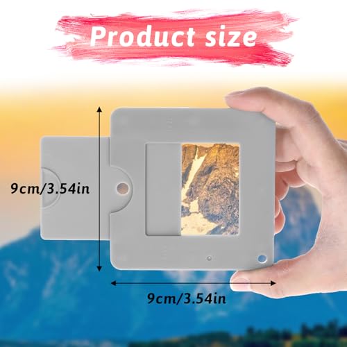 Artist View Finder, View Finder with Sliding Mechanism ABS Plastic Optical View Finder Color Isolation View Catcher Gray Artist Tool for Painting Drawing Sketching Photography