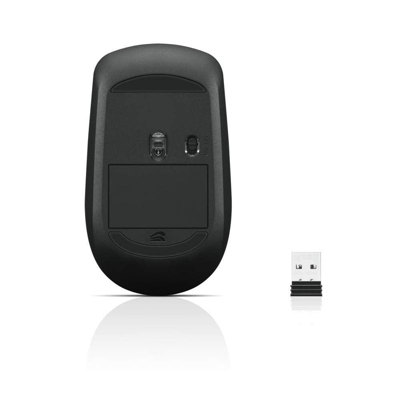 Lenovo 400 Wireless Mouse, 1.46"H x 4.17"W x 2.48"D, Black, GY50R91293