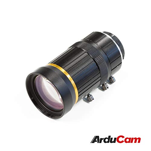 Arducam 8-50mm C-Mount Zoom Lens for IMX477 Raspberry Pi HQ Camera, with C-CS Adapter, Industrial Telescope Lens 2.8-12mm Focal Length