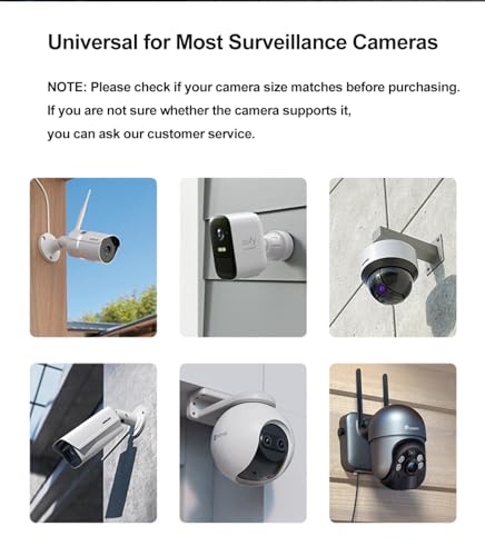 Universal Security Camera Sun Rain Cover Shield - Length 11.4", Width 8.0", Height 6.2" - Weatherproof Protective Roof for Dome/Bullet Outdoor Cameras (White, 2Pack) White-2Pcs