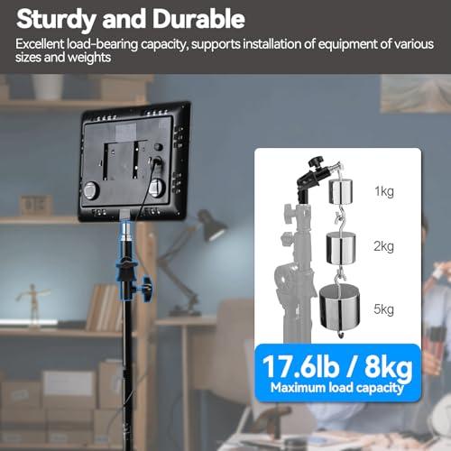 WELLMAKING 2PCS U Shape Tilt Adapter Umbrella Holder for Studio Light Stand D set