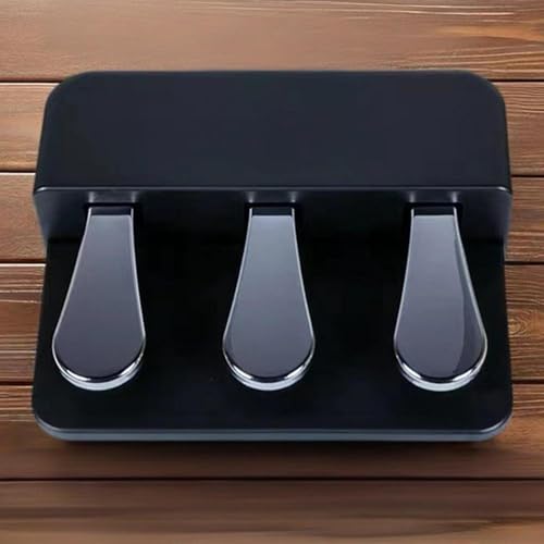 3 Pedal Board Soft Sostenuto Sustain Pedal Spare Part Portable Replacement for MIDI Controllers Digital Pianos Keyboards