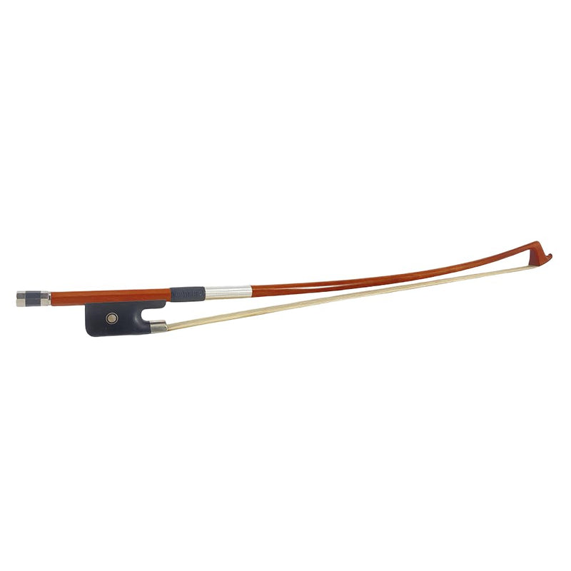 3/4 size Double bass bow Brazilwood Ebony Frog Natural Mongolian HorseHair Well Balance (French Style) French Style Pearl Eye Inlay