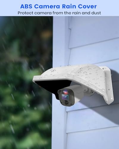 Universal Security Camera Cover Sun Shade Rain Shield for CCTV Cameras 2 Pack