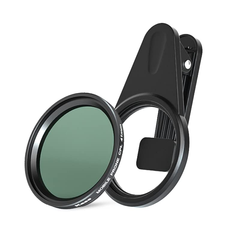 [AUSTRALIA] - Kase 41mm Magnetic Polarizing CPL Filter for iPhone,Cell Phone Camera Lens Circular Polarizer Filter with Clip for iPhone 14 13 12 11 8 7 XR X XS,Samsung Xiaomi OnePlus 