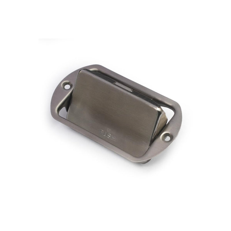 Stainless Steel 9V Guitar battery Box Battery Cover Box Case Compartment for Active Guitar Bass Oval Style