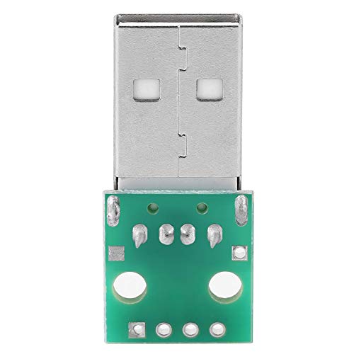 Mini USB to DIP Adapter Board, Walfront 10Pcs USB Type A Male Plug to DIP Converter Board 4 Pins DIP 2.54mm Pitch