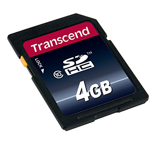 Transcend 4GB Class 10 SDHC Card (TS4GSDHC10) Standard Packaging
