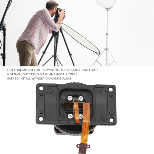 TT350S Hot Shoe Replacement Mount Foot, Flash Repair Parts Compatible with for Godox TT350S Flash