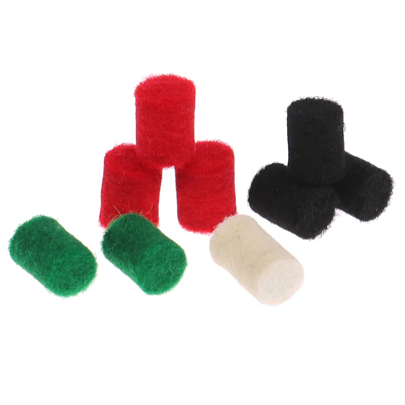 20pcs Saxophone Bumper Felts Sax Repair Parts Saxophone Key Guard Felt Bumper Alto Tenor Soprano Saxophone Parts (Red) Red