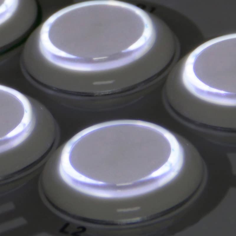 8 Pcs Original Qanba Illuminated Buttons Qanba Sanp In LED Buttons for DIY Cabinet Machine Arcade Machine 24MM/30MM (30MM, White Buttons+White LED) 30MM