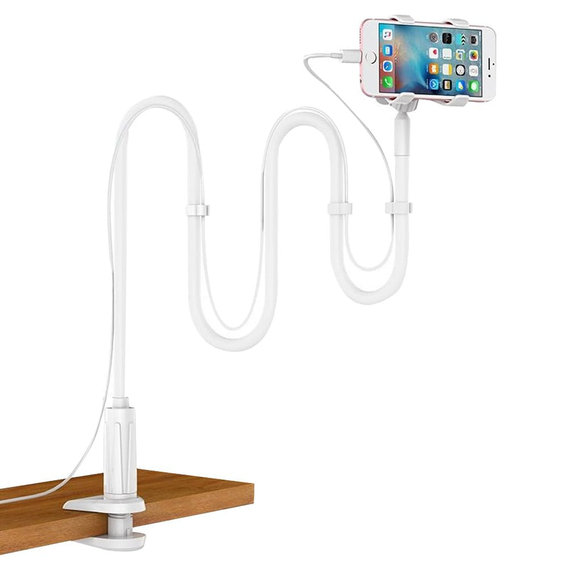WDKXCN CPAP Hose Holder, Stable Adjustable CPAP Hose Lifter and Hose Support Hanger to Prevent CPAP Hoses Leakage & Tangling, Gooseneck Tablet Holder