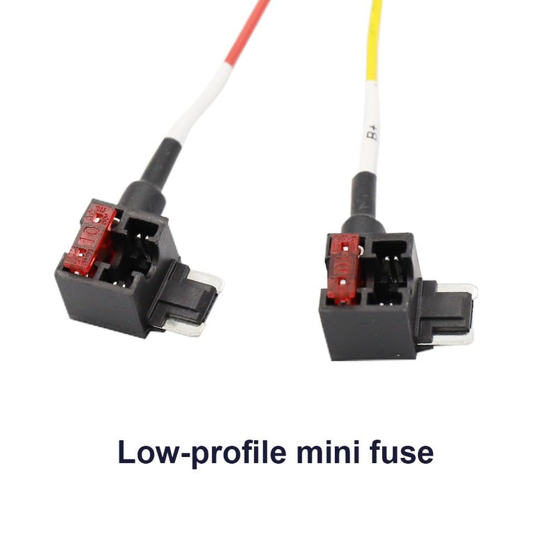 FITCAMX Fuse Box Cable Hardwire Kit, 4 in 1 ATO (Regular), Mini, Micro, Low-Profile Mini, 2Pcs Each
