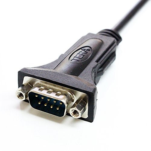 Tera Grand - Premium USB 2.0 to RS232 Serial DB9 Adapter Cable 10 Feet - Supports Windows 11, 10, 8, 7, Vista, XP, 2000, 98, Linux and Mac - Built with FTDI Chipset and Hex Jack Nuts 10 ft
