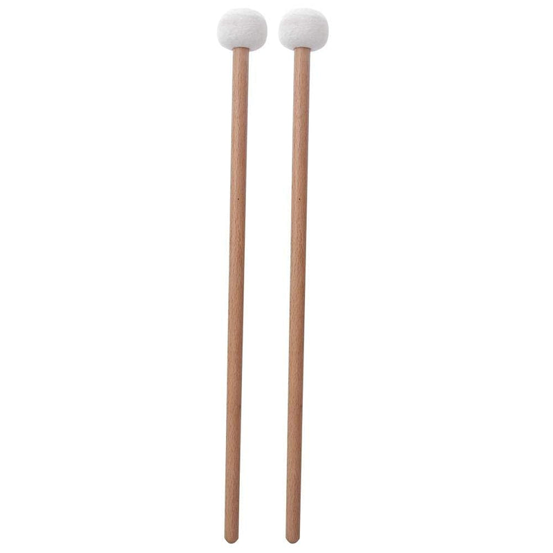 Bnineteenteam 2Pcs Timpani Mallet Timpani Stick Snare Drum Mallet with Felt Head for Marching Band Snare Drum