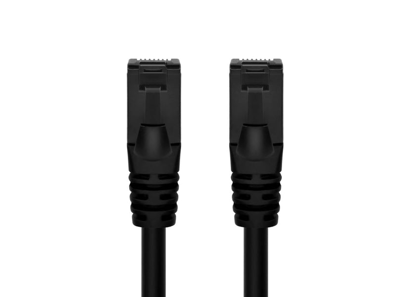 Monoprice Cat6A Flexible TPE Patch Cable - 50 Feet - Black | UTP, 24AWG, 500MHz, Pure Bare Copper, Snagless RJ45, Ethernet Cable - Flex Series