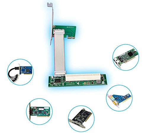 [AUSTRALIA] - Sintech PCI-E Express 1X to PCI 32bits Adapter with 10CM Flex Cable With white Molex power 
