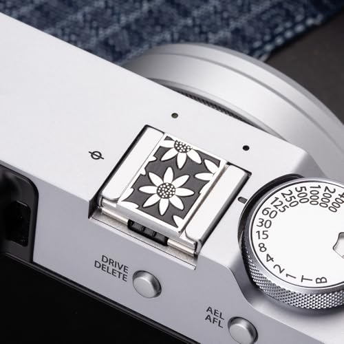 Camera Soft Release Button, Shutter Button for Fujifilm X100VI X100V X-E4 X-E3 X-T5 X-T4 X-T3 X-T30 II X-T20 X-PRO3 (Black Daisy Set) black daisy set