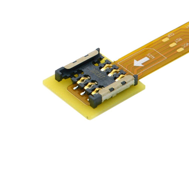 CableCC Micro SIM Card to Nano SIM Kit Male to Female Extension Soft Flat FPC Cable Extender 10cm Nano-Micro SIM