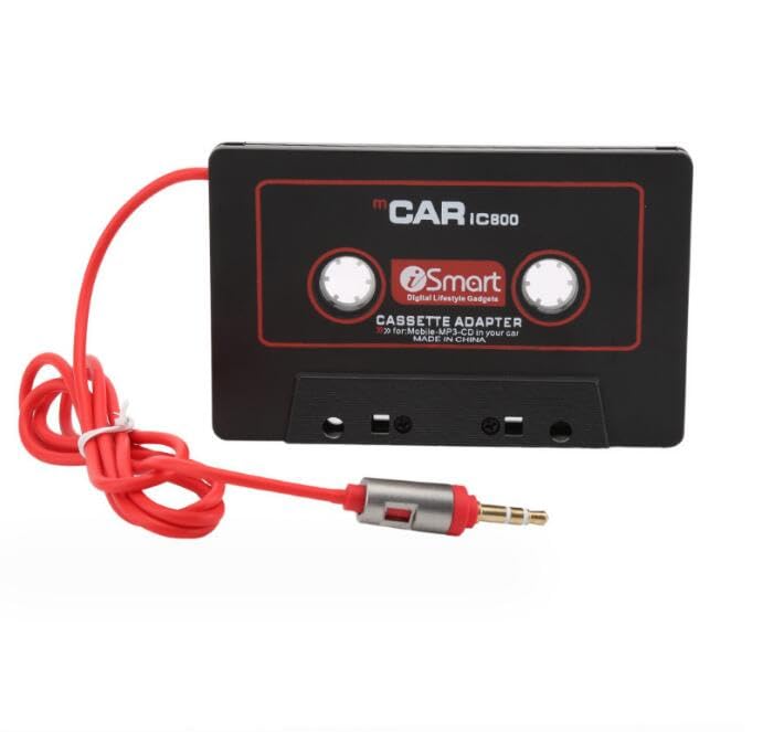 Aux Car MP3 Audio Cassette Adapter 3.5 MM Jack Headphones Connector Car Universal Audio Cable Tape Adapter for Car, Phone, MP3 ect.
