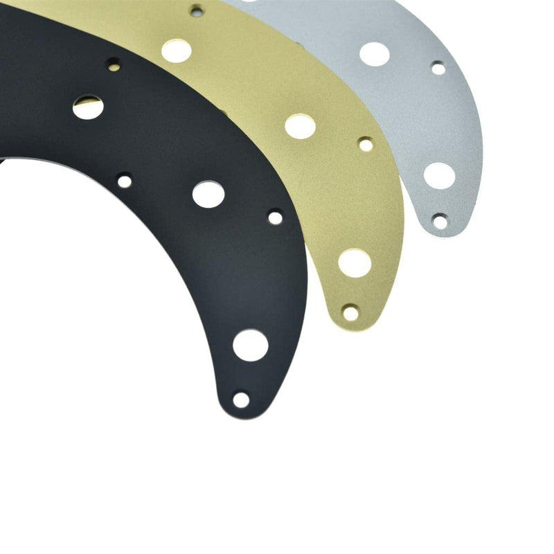 [AUSTRALIA] - KAISH Matte Aluminium Precision Bass Style Pickguard Metal Anodized P Bass Pick Guard Scratch Plate for American/Mexican Precision P Bass Matte Gold 