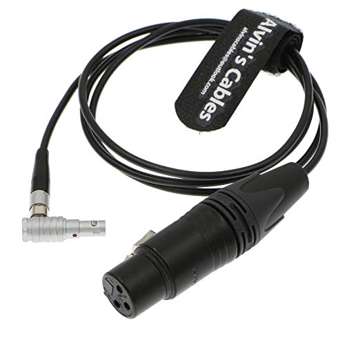 Alvin's Cables Arri Alexa Mini Audio Cable 5 Pin 00 Male to XLR 3 Pin Female right angle 5 pin 1m