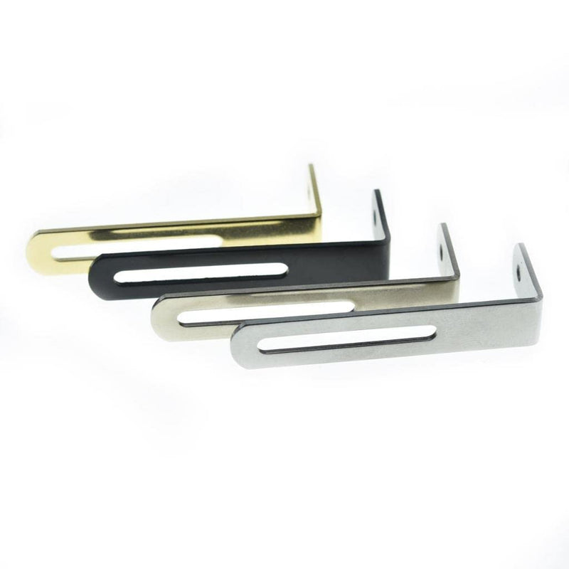 KAISH Premium Stainless Steel Guitar Pickguard Bracket with Pickguard Mounting Screws Bolt and Nut for USA Les Paul Chrome