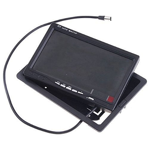 7 inch High Resolution 800 * 480 TFT Color LCD Car Rear View Camera Monitor Support Rotating The Screen and 2 AV Inputs