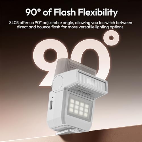 Ulanzi SL03 Camera Mini Flash Speedlite, for DSLR Sony Canon Nikon Fuji White