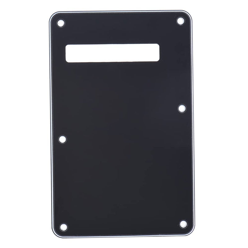 Pickguard Tremolo Cavity Cover Backplate Back Plate 3Ply for Modern Style Electric Guitar Black