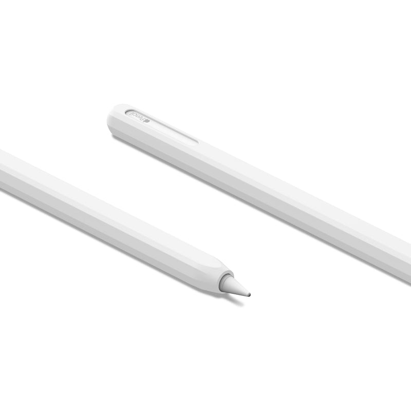 UPPERCASE NimbleSleeve Premium Silicone Case Holder Protective Cover Sleeve for iPad Apple Pencil 2nd Generation Only (White) White
