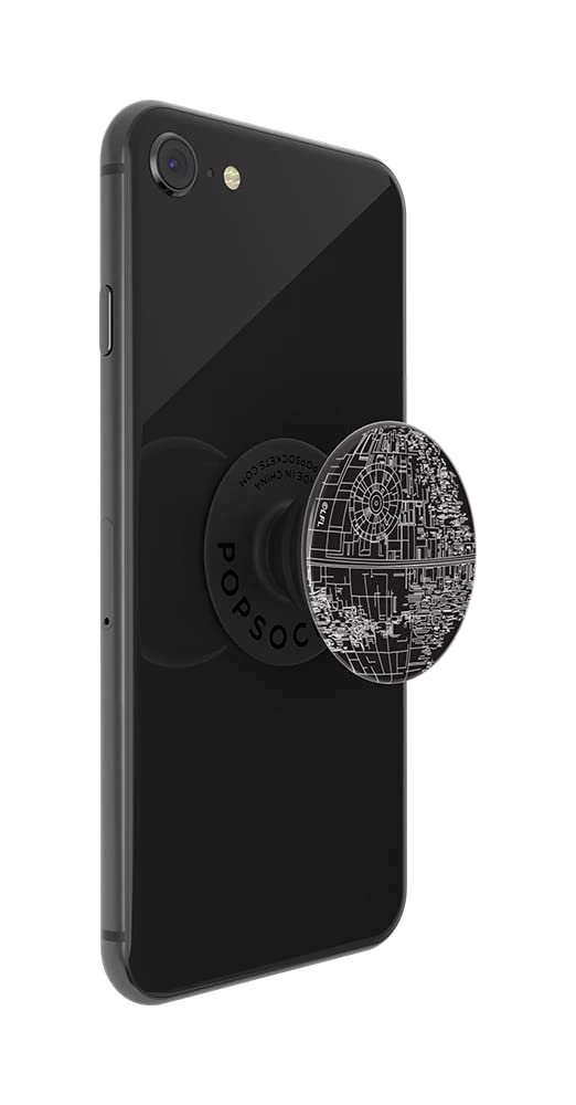 PopSockets Phone Grip with Expanding Kickstand, Star Wars - Death Star Alum