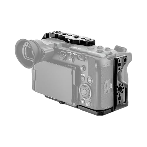 Wooden Camera Full Cage for Sony FX2 – Professional Grade Modular Lightweight Camera Cage Rig with Top Plate, Cage Grip & L-Bracket for Accessories - Multiple Mounting Points