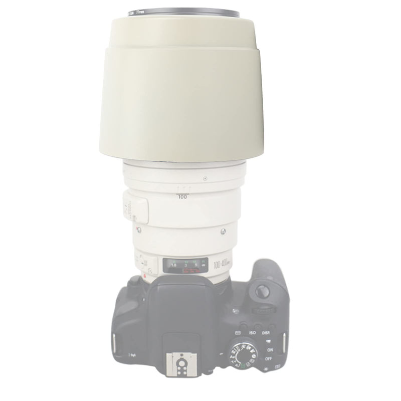 [AUSTRALIA] - Zyyini Lens Hood, ET-83C ABS White Reversible Camera Lens Shade Digital SLR Camera Lens Sun Shade,for EF 100-400mm f/4.5-5.6L is USM Lens 