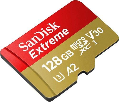 SanDisk Extreme (UHS-1 U3 / V30) A2 128GB Micro SD (2 Pack) Memory Card for GoPro Hero 10 Black Action Cam Hero10 SDXC (SDSQXA1-128G-GN6MN) Bundle with 1 Everything But Stromboli MicroSD Card Reader