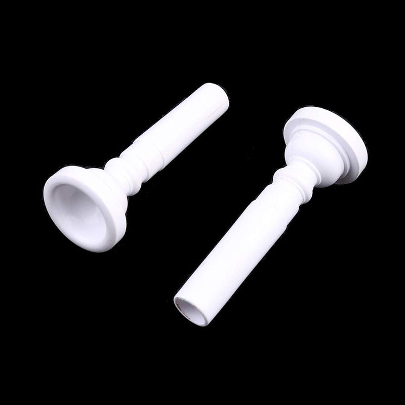 [AUSTRALIA] - 2Pcs Food Grade Plastic Trumpet Mouthpiece for Beginner Musical Trumpet Mouthpiece Replacements Shaped Trumpet Black 